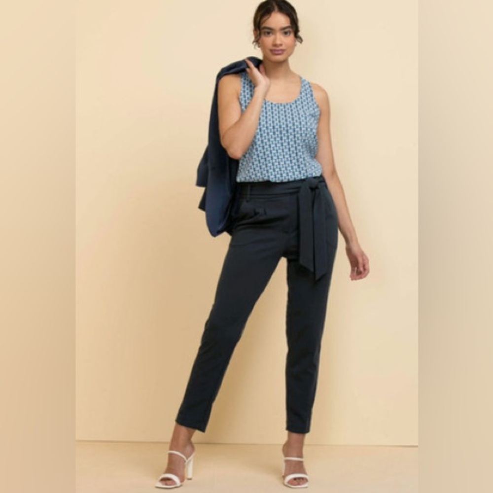 jules & leopold pull on slim leg ankle length